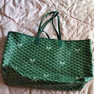 Green Patterned Tote Bag